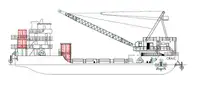 47m Offshore Diving Support Crane Ship 120 ton Lift